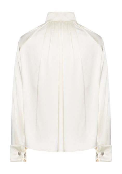 White Salice pleated-detail shirt MaxMara Pianoforte - women MAXMARA PIANOFORTE | 2511111014600014